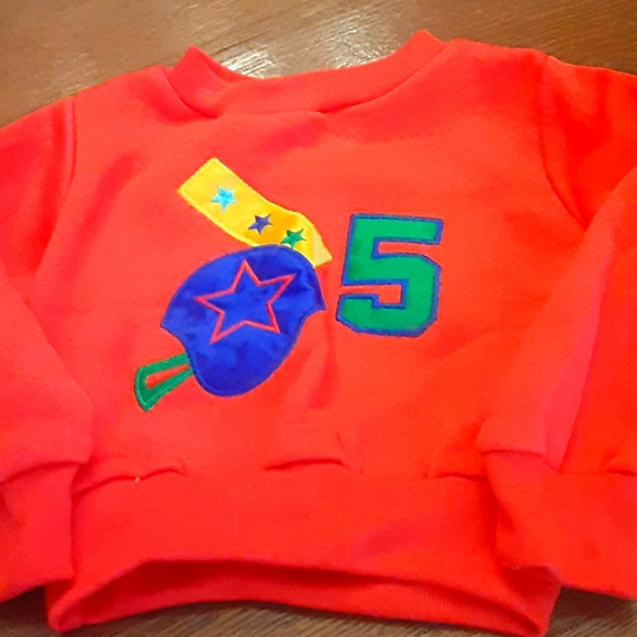 Tuff Cookies infant orange embellished sweatshirt - Picture 1 of 4